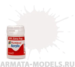 AB0034EP Краска акриловая 34 White Matt - 14ml Acrylic Paint - Plus 30%