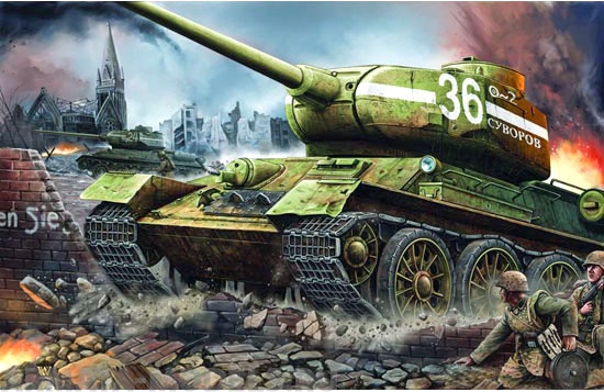 00902 Танк  Т-34/85 мод.1944 г. завода №183 Trumpeter