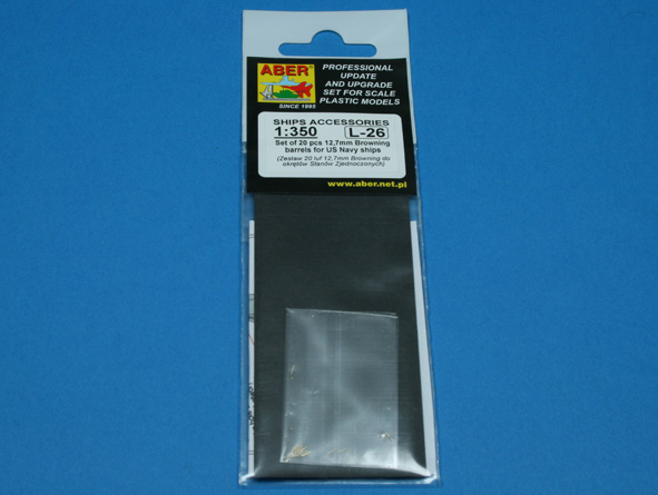 ABR-1:350-L-26  Дополнения для  Set of 20 pcs 12,7 mm (0.5in) Browning barrels for US Navy ships для  1/350