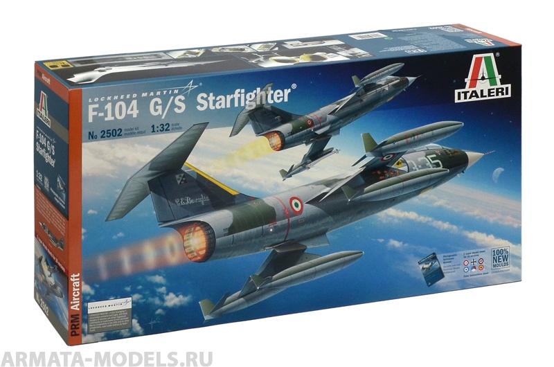 2502ИТ Самолет F-104 G/S Starfighter Italeri
