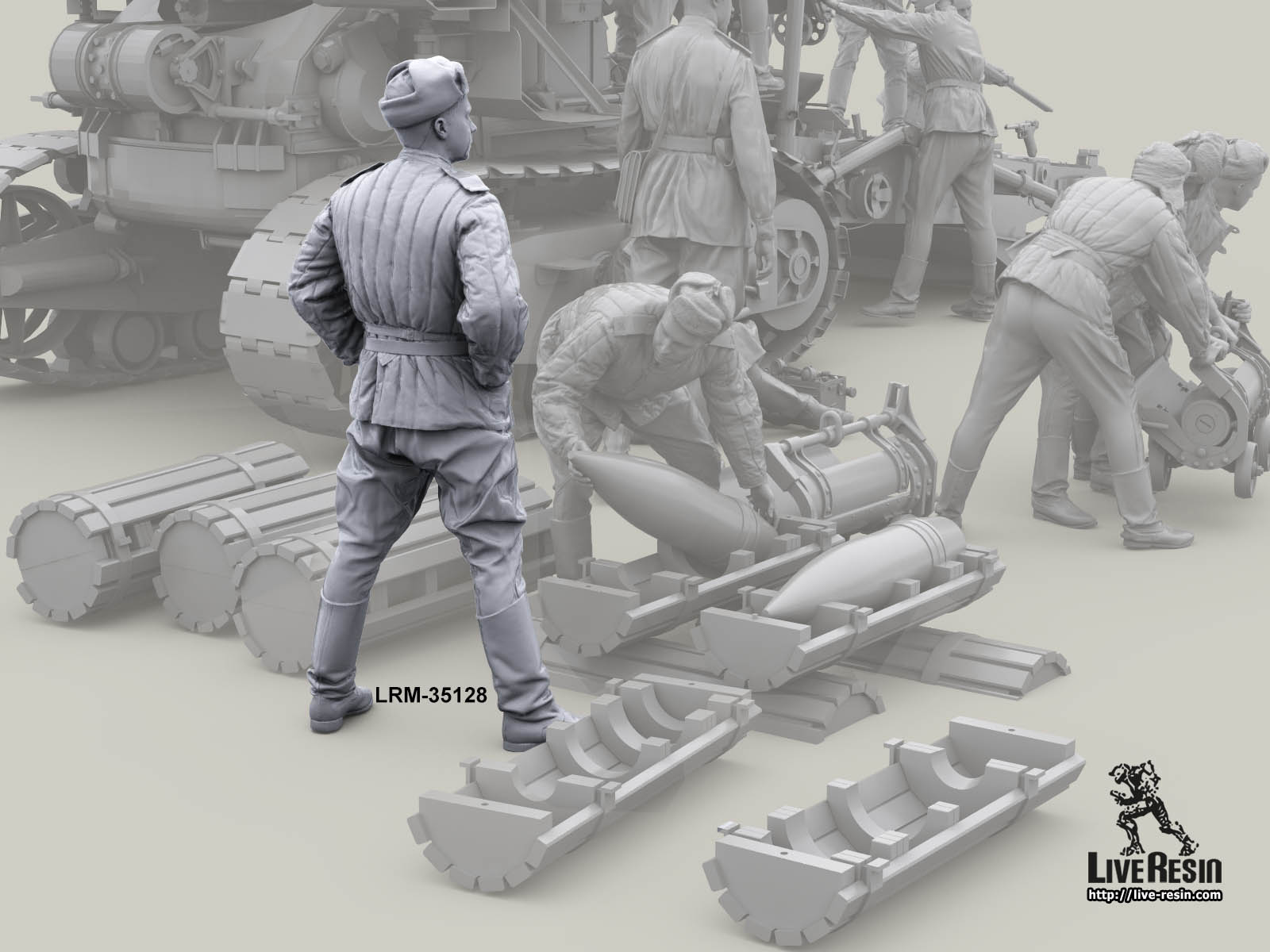 LRM35128 Советский артиллерист - младший сержант Live Resin