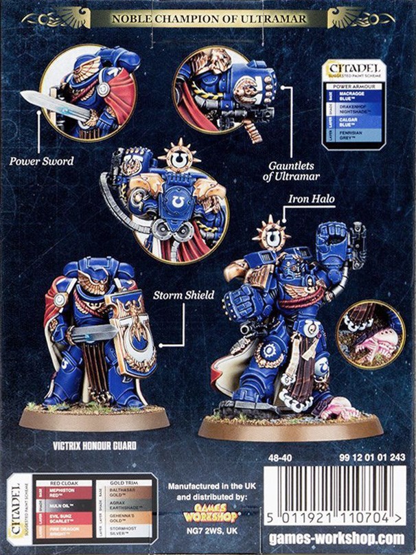 48-40GW Магистр Ордена Ультрамарнов Марней Калгар (Marneus Calgar, Ultramarines Chapter Master)