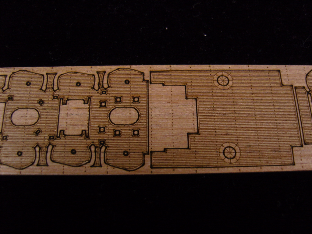 AW20070 Деревянная палуба для U.S.S Astoria CA-34