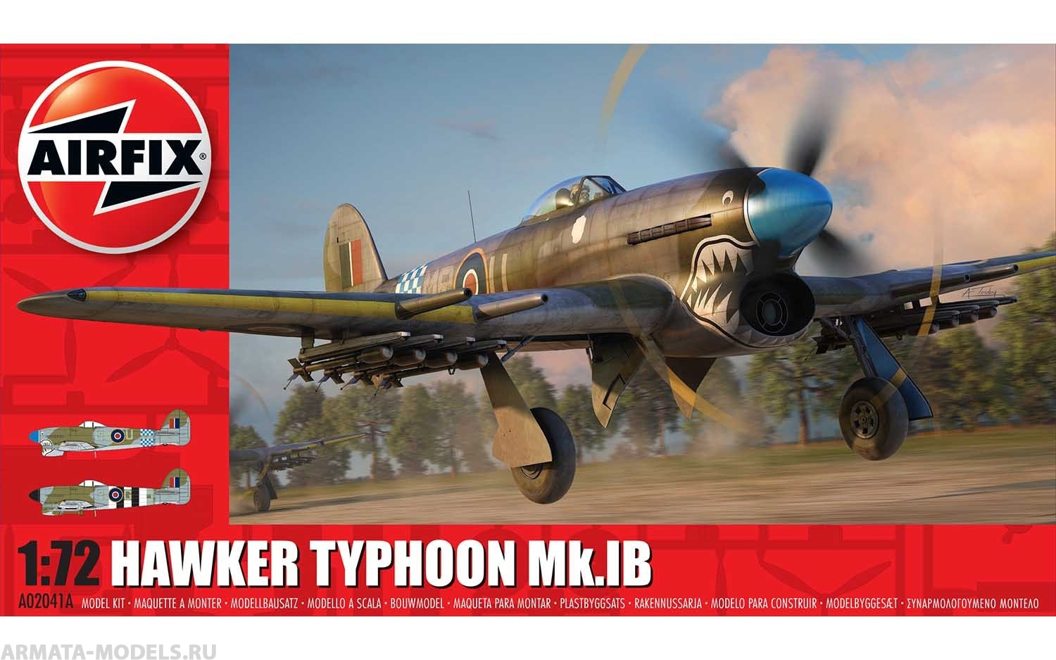 A02041A Самолет Hawker Typhoon Mk.Ib Airfix