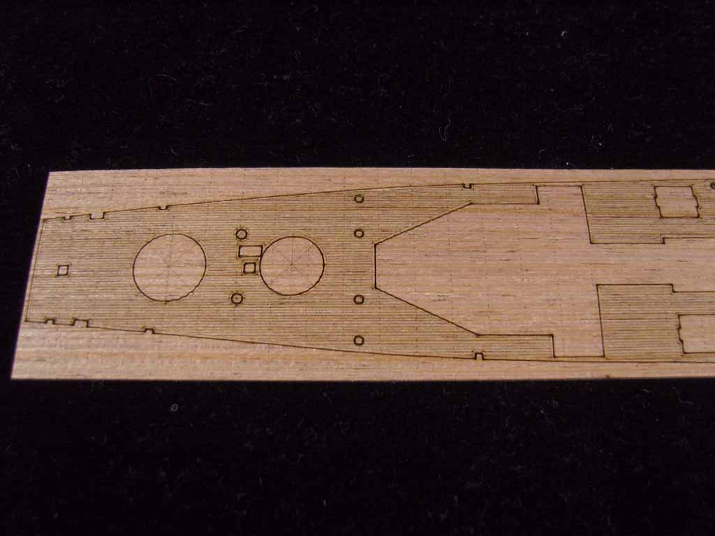 AW20073 Деревянная палуба для USS Baltimore CA-68 1944