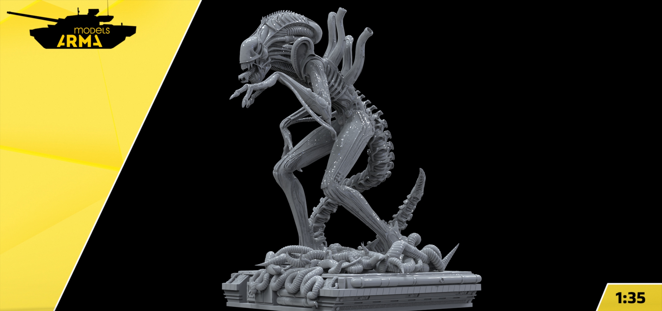 AM36078 Ксеноморф-Воин (из "Чужие" 1986 Xenomorph 2 warrior) (Не для свободной продажи) Arma Models