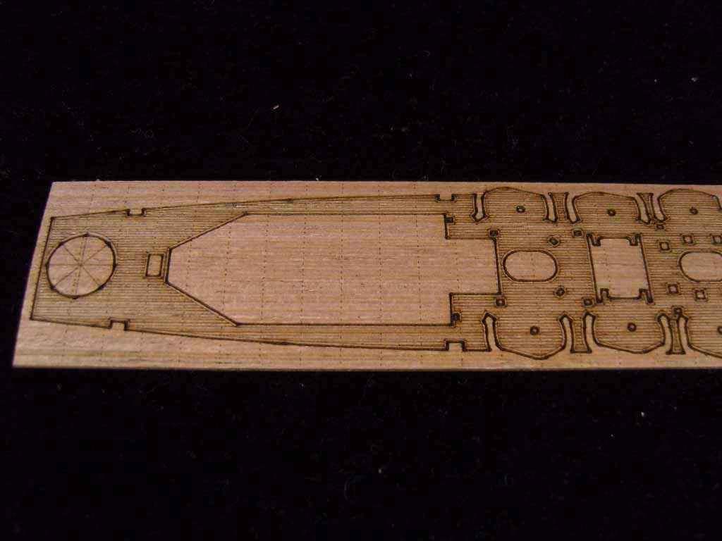 AW20074 Деревянная палуба для USS New Orleans CA-32 1942