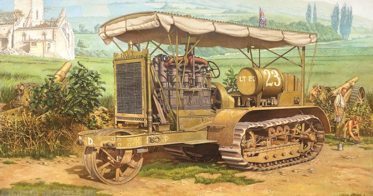 Rod812 Артиллерийский трактор Holt 75 Roden