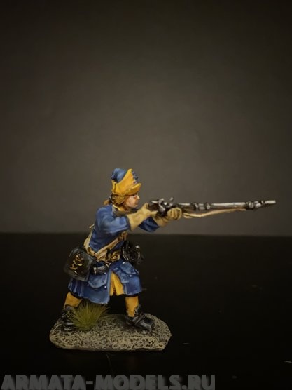 5266ТБ ВИМ, шведский гренадер стреляющий стоя (Лейб-гвардия), Северная  война, 1/35 Три Богатыря