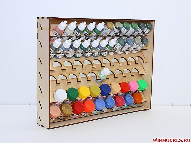 POL-363026-01 Полка настольно-подвесная  комбинированная для баночек 36, 30, 26 мм.