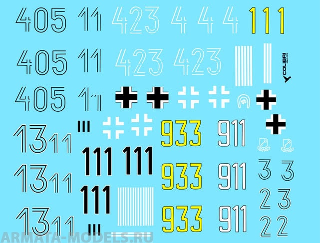 35012CD Декаль Pz  VI  Tiger I  -  Part II  SS-Pz.Div- LSSAH, Das Reich, Totenkorf 1/35