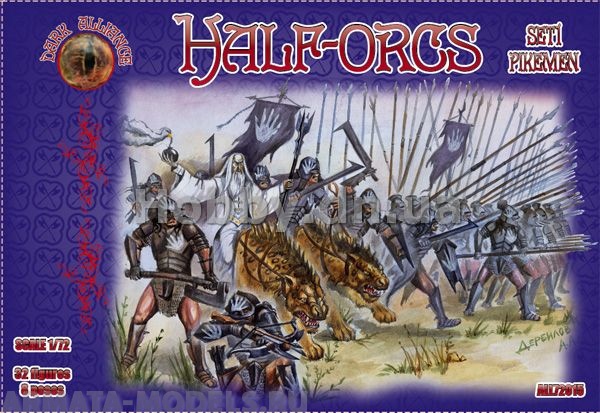 ALL72015 Фигуры Half-orcs set 1 1/72 Dark Alliance