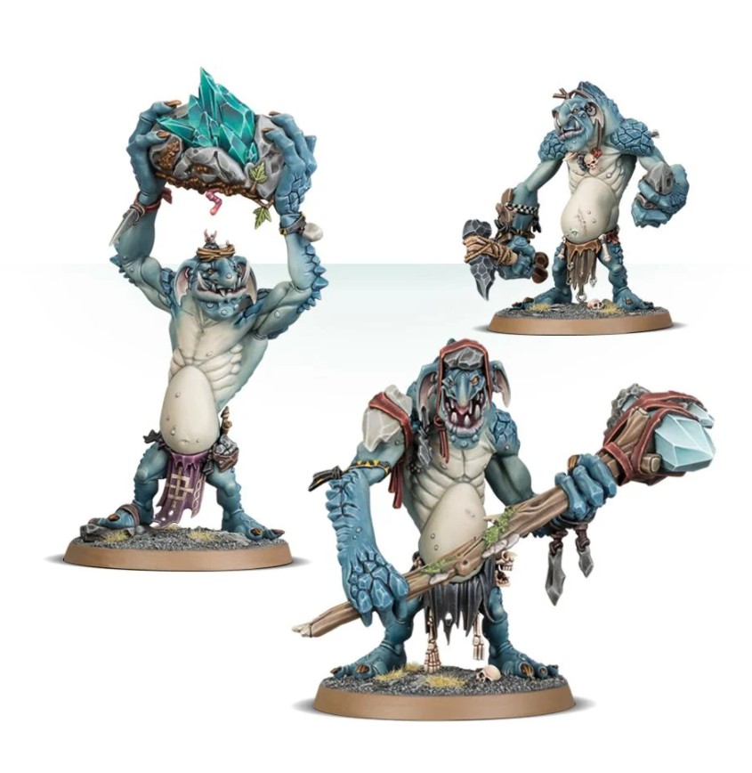 89-33GW Набор Сумрачные Поганцы: Трогги-Скалобрюхи (Gloomspite Gitz Rockgut Troggoths)