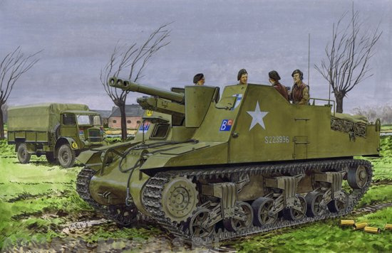 6793Д 1/35 Sexton II with CDP Tracks, (Canadian Dry Pin Tracks) Dragon