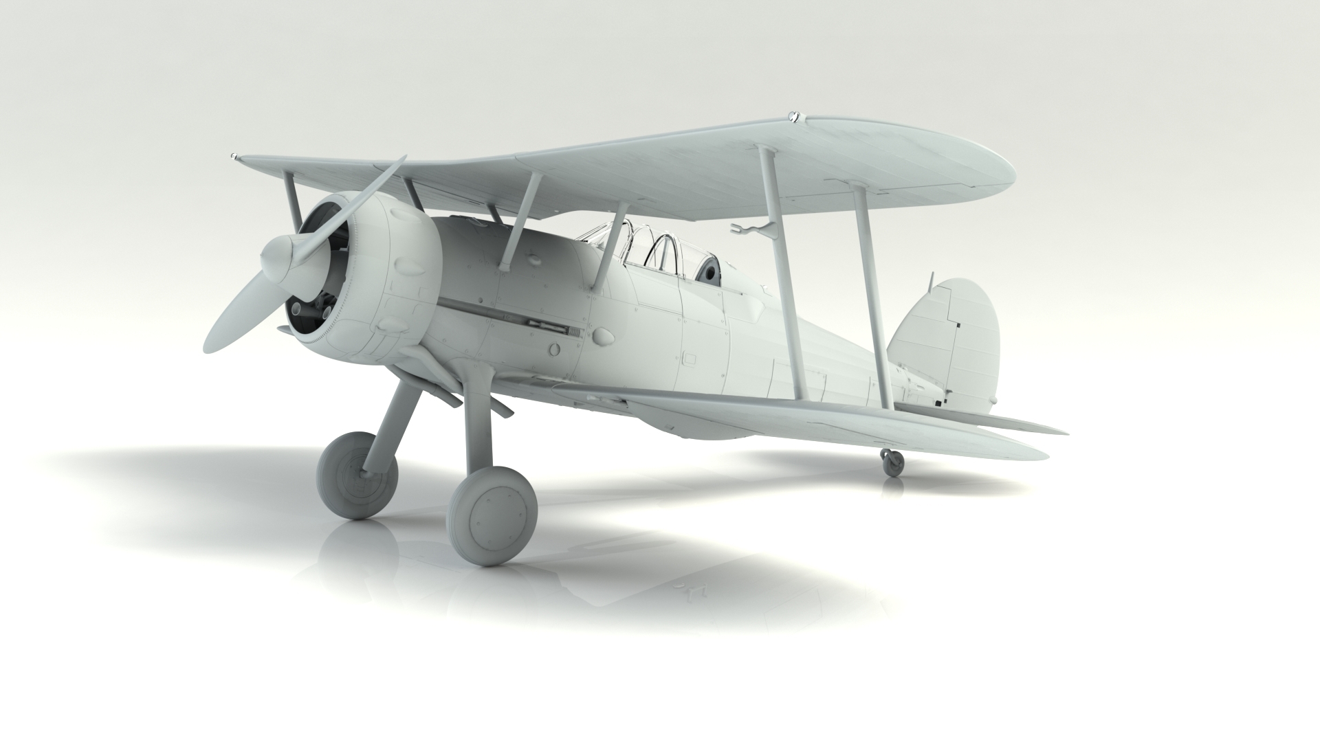 32043 Gloster Gladiator Mk.I с британскими пилотами в тропической униформе ICM