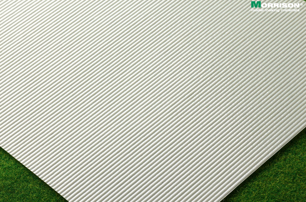 041shi101 Объёмная текстура шифера М 1:100. Шаг волны 2 мм. (Лист А3-28см.х38см.)