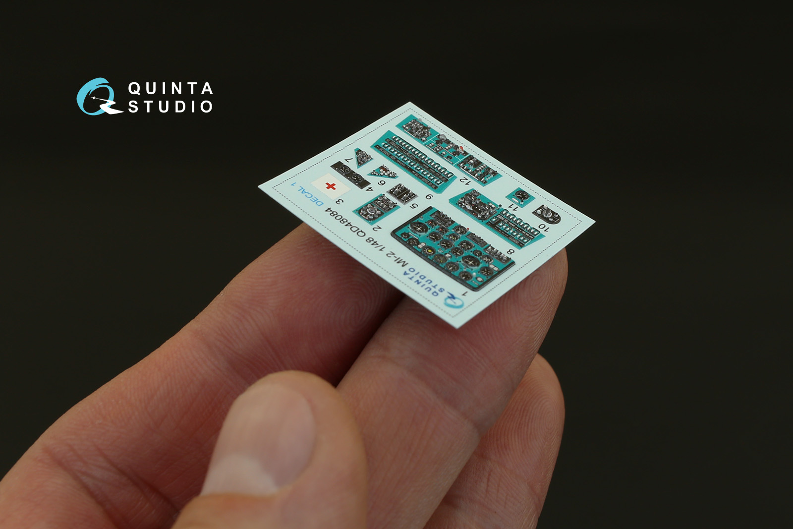 QD48084 1/48 3D Декаль интерьера кабины Ми-2 (для модели Aeroplast) Quinta Studio