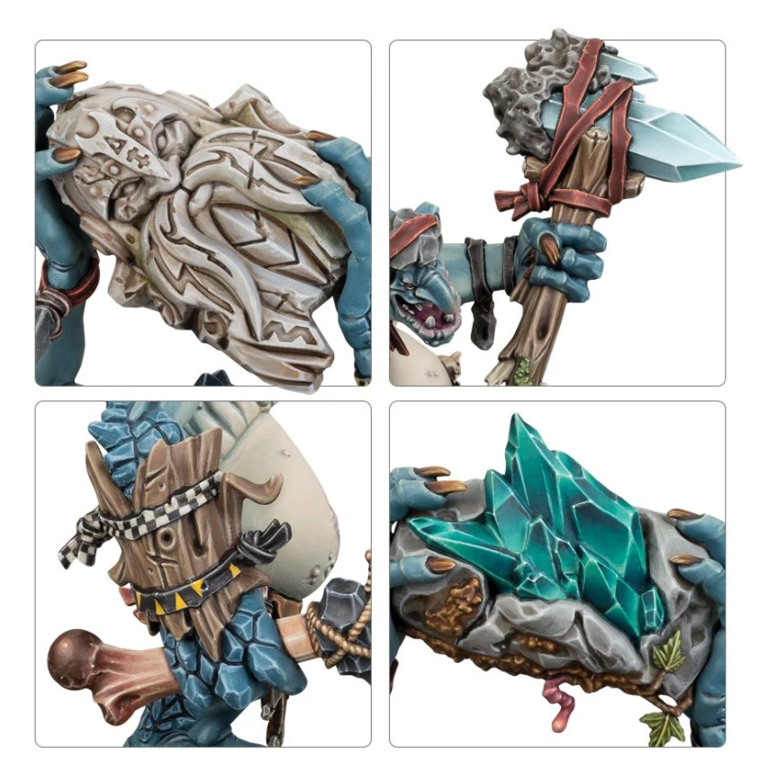 89-33GW Набор Сумрачные Поганцы: Трогги-Скалобрюхи (Gloomspite Gitz Rockgut Troggoths)
