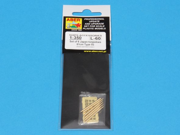 ABR-1:350-L-60  Дополнения для  Set of 6 Japan torpedoes 61cm Type 93 для  1/350