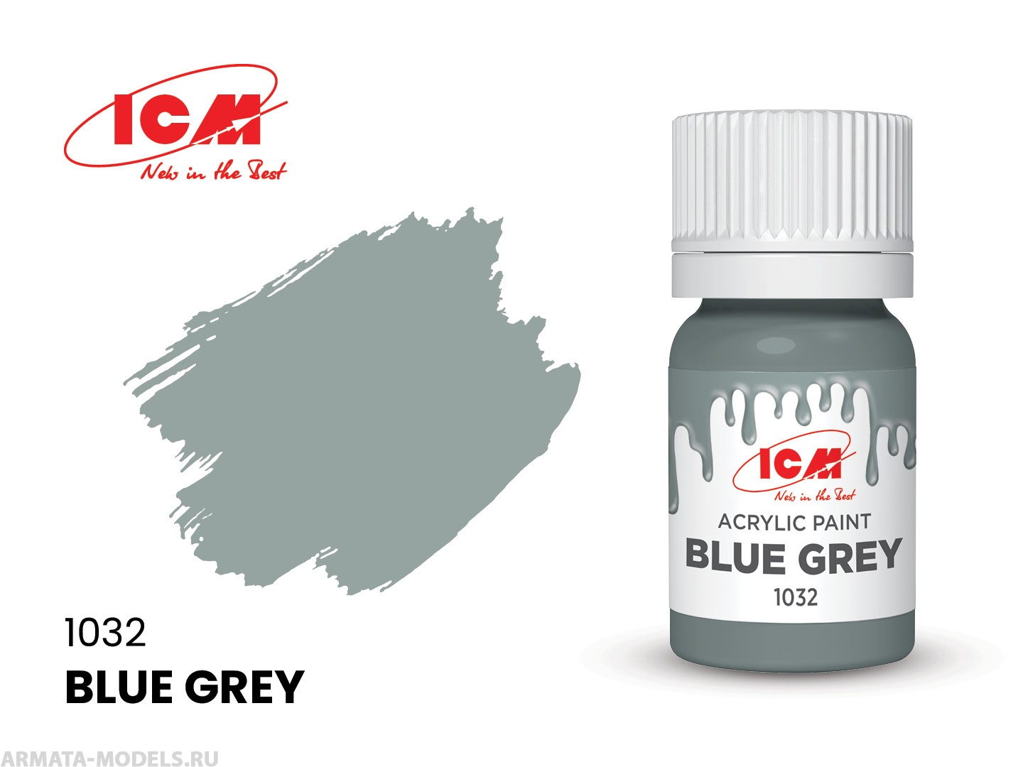 C1032 Краска для творчества, 12 мл, цвет Сине-серый(Blue Grey)