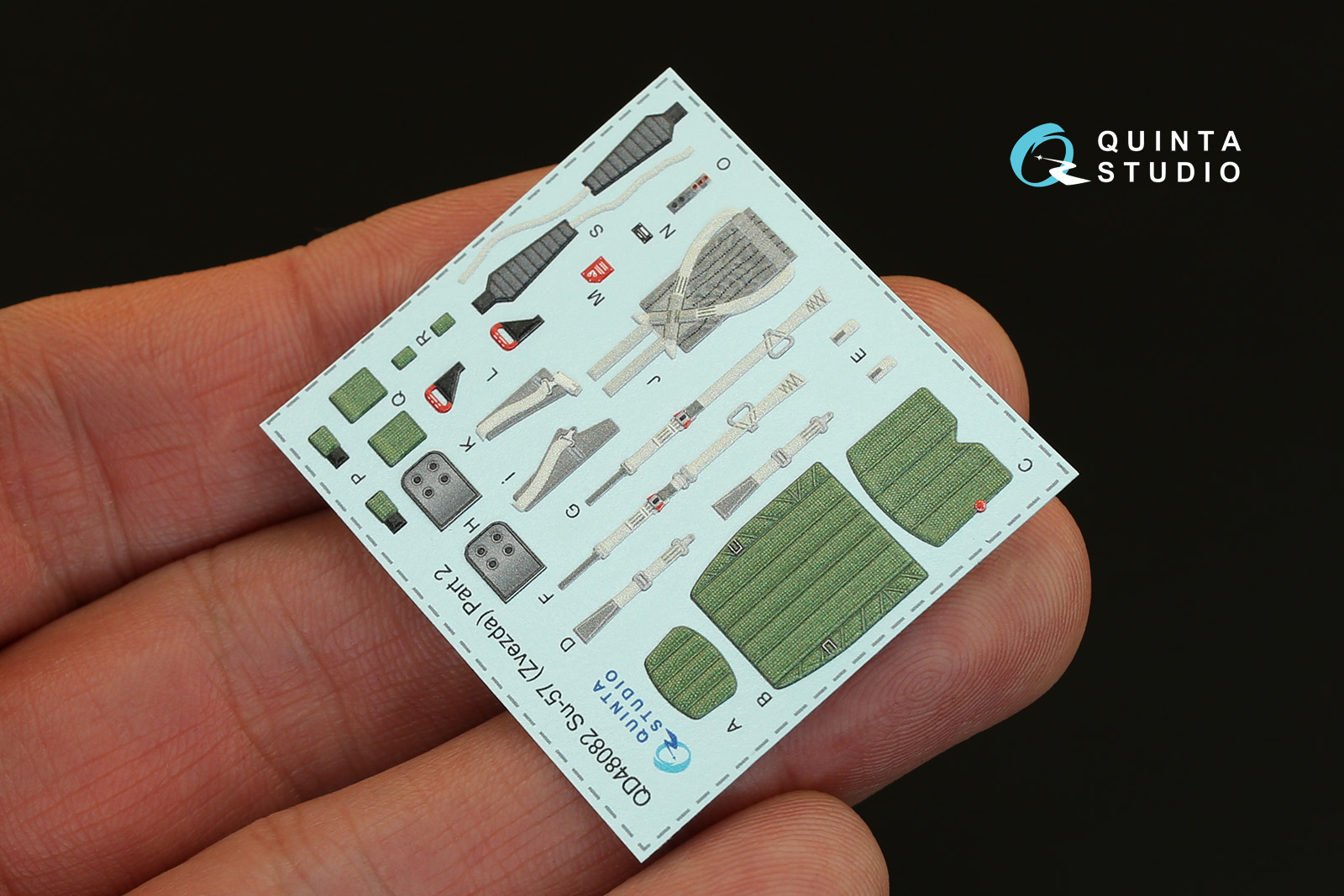 QD48082 1/48 3D Декаль интерьера кабины Су-57 (для модели Звезда)