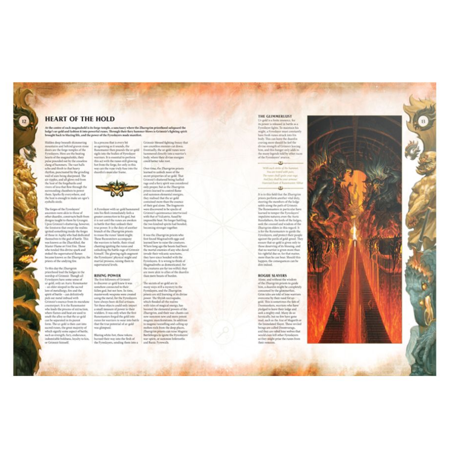 84-01-60GW Боевой Том. Огненные Истребители (англ.) (Battletome: Fyreslayers (HB, Eng))