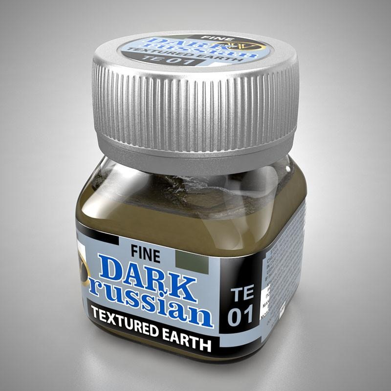 TE-01  Быстросохнущая акриловая смесь для создания реалистичной текстуры: мелкая тёмная русская земля