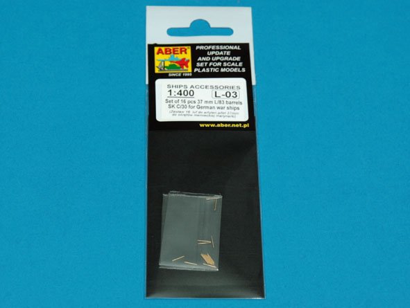 ABR-1:400-L-03  Дополнения для  Set of 16 pcs 37mm barrels SK C/30 для  1/400
