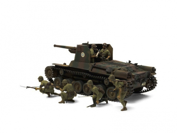 35331T Японская самоходка Japan Self-Propelled Gun - Type 1 с шестью фигурами Tamiya