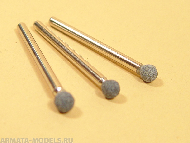 2371 Насадка шлифовальная, карбид кремния, шар,  4 мм, 3 шт./уп.,блистер