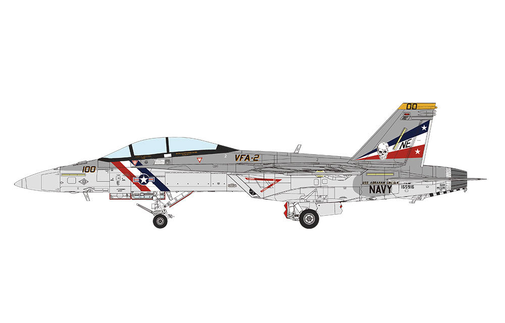 LS-016 Сборная модель Boeing F/A-18F Super Hornet Bounty Hunters Meng