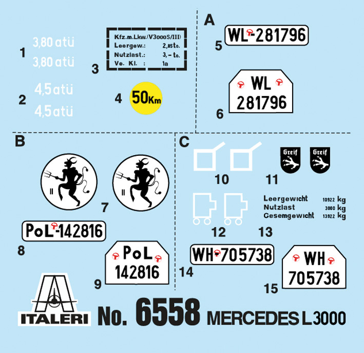 6558ИТ Грузовик L3000 S Italeri