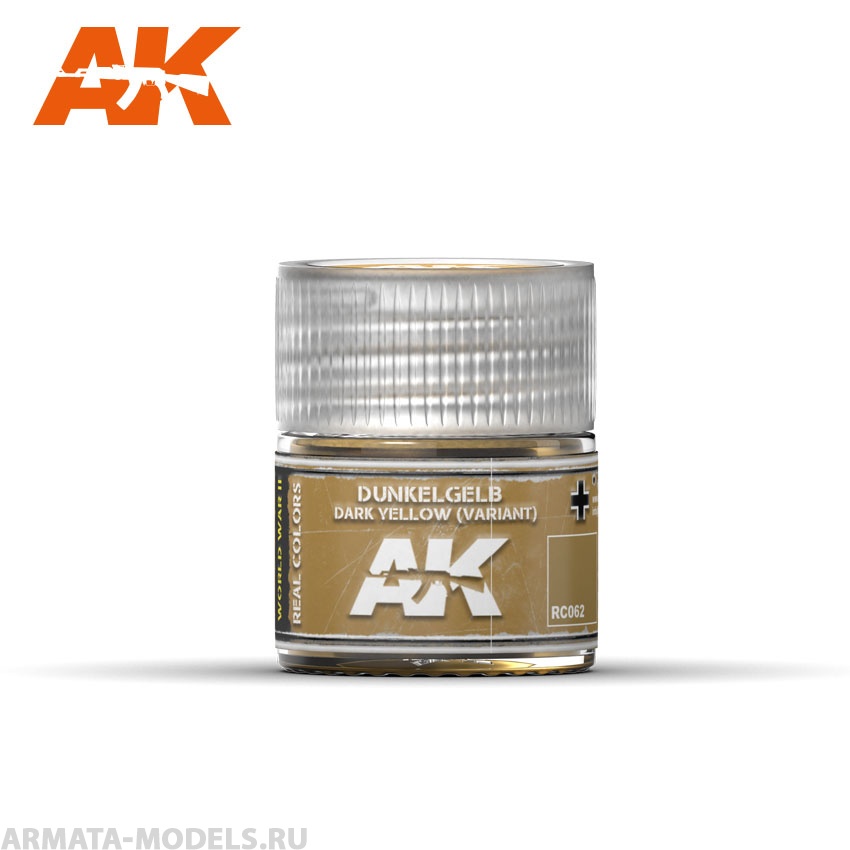RC062 Краска Real Colors Dunkelgelb Dark Yellow (Variant) 10ml