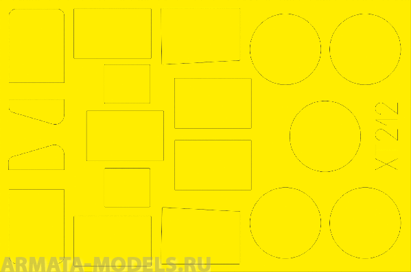 XT212ED Окрасочная маска Bedford QL Series cab windows and wheels 1/35