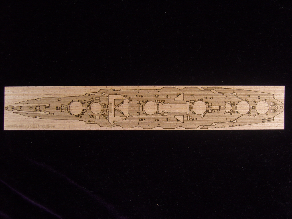 AW20067 Деревянная палуба для IJN Battle ship Fuso 1944