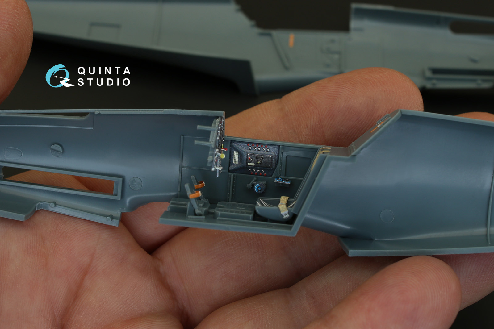 QD48083 1/48 3D Декаль интерьера кабины Bf 109F-2/F-4 (для модели Eduard) Quinta Studio