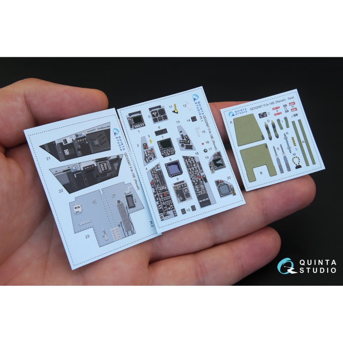 QD32067  3D Декаль интерьера кабины F/A-18E (для модели Revell)