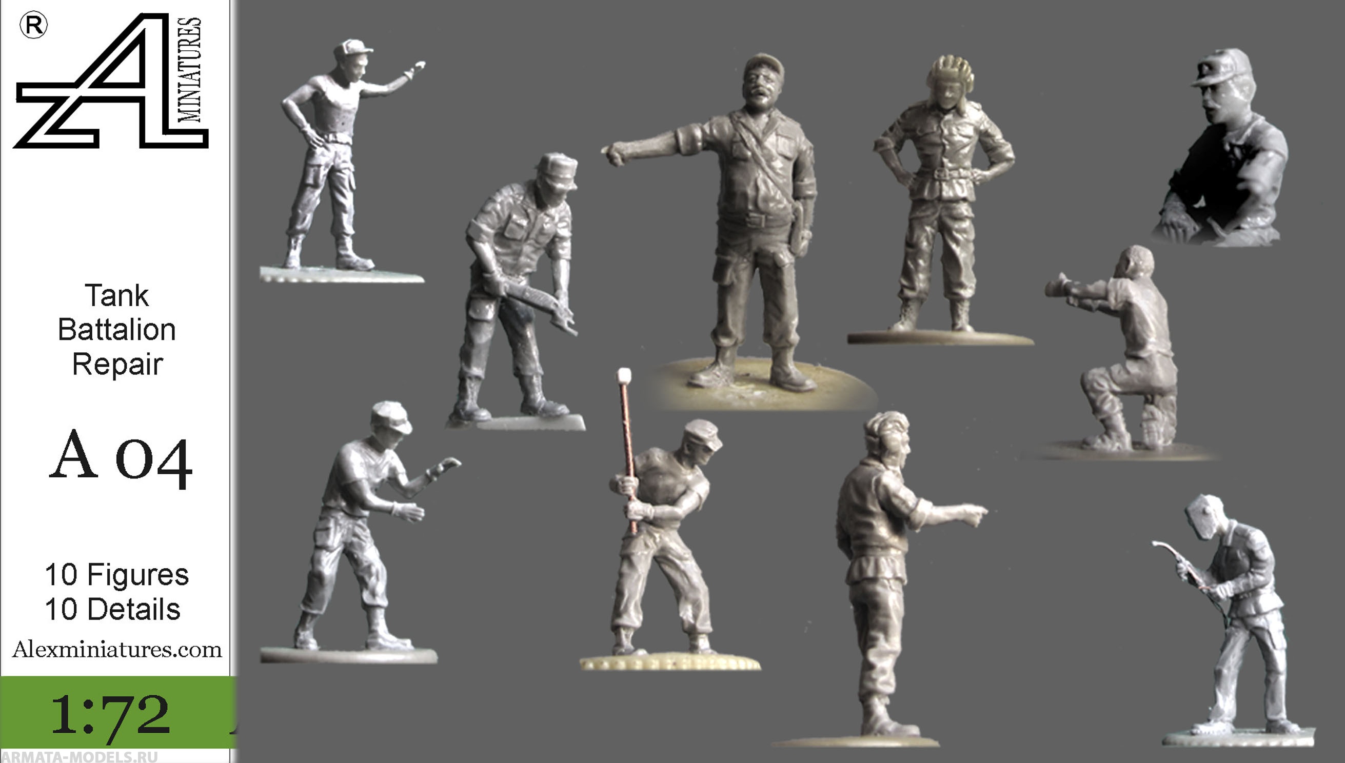 А04 Танковый ремонтный батальон, 1:72 Alex miniatures
