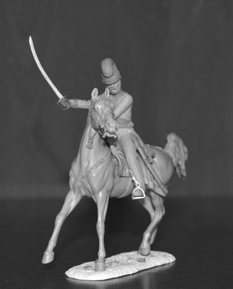 CHM-54334. Офицер драгунских полков, Дания 1812-15 гг. 54 мм. Материал - смола. Chronos Miniatures