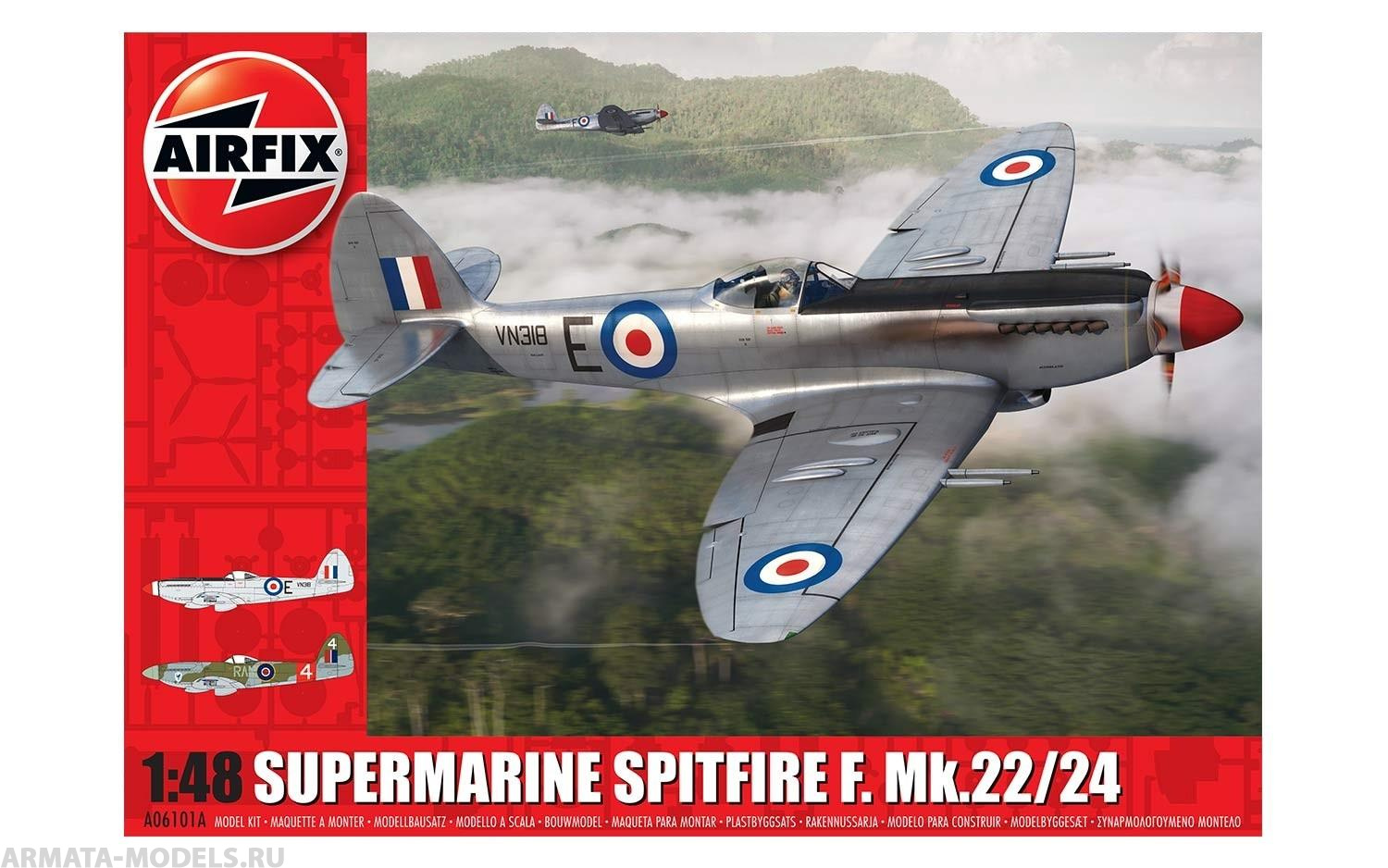 A06101A Самолет Supermarine Spitfire Mk22/24 Airfix