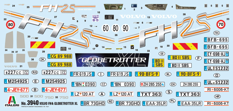 3940ИТ Грузовик Вольво FH 4 GLOBETROTTER XL Italeri