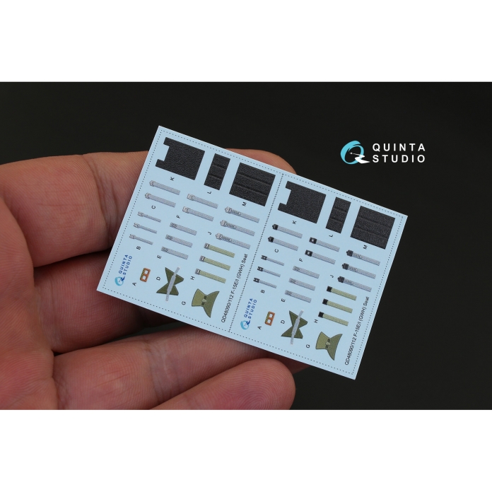 QD48090 1/48 3D Декаль интерьера кабины F-15E (для модели GWH) Quinta Studio