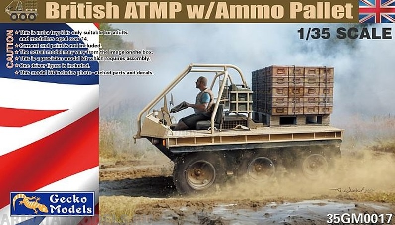35GM0017 Британский вездеход ATMP c грузом GECKO MODELS
