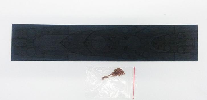 AW20056A Деревянная палуба для French Battleship Jean Bart 1955