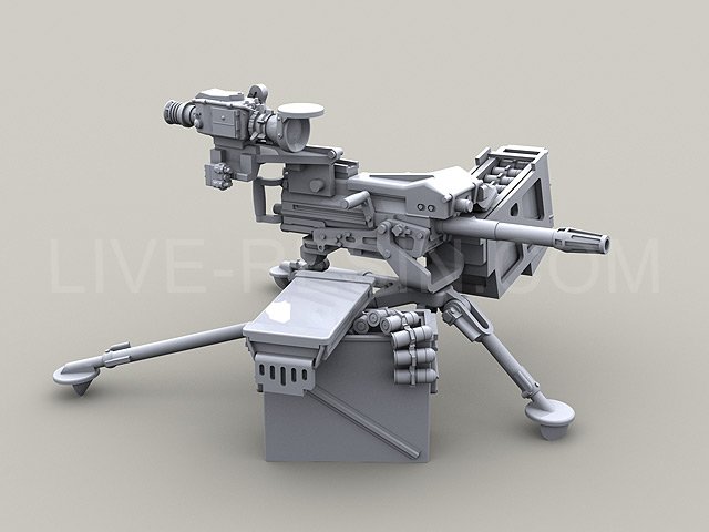 LRE35075 Автоматический гранатомёт MK19-3 40mm Grenade Machine Gun на треножном станке М3