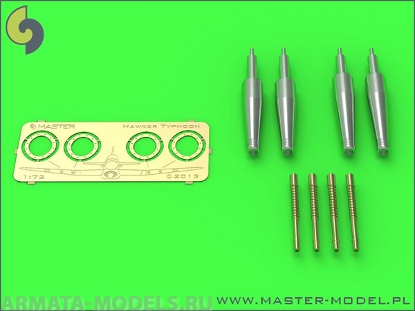 AM-72-064 Стволы к авиапушке для Typhoon Mk IB 4 шт. без кожуха компенсатора отдачи