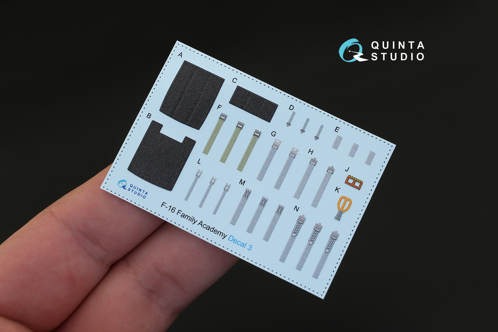 QD32031 1/32 3D Декаль интерьера кабины F-16I (для модели Academy) Quinta Studio