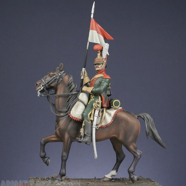 CCLF Фигура. Рядовой элитной роты 6-го полка Шеволежер, Улан Metal Modeles