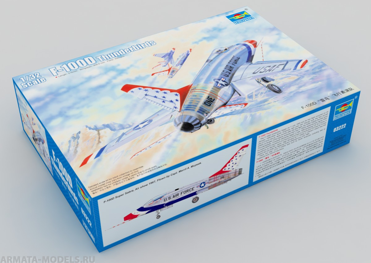 03222P F-100D Thunderbirds Trumpeter