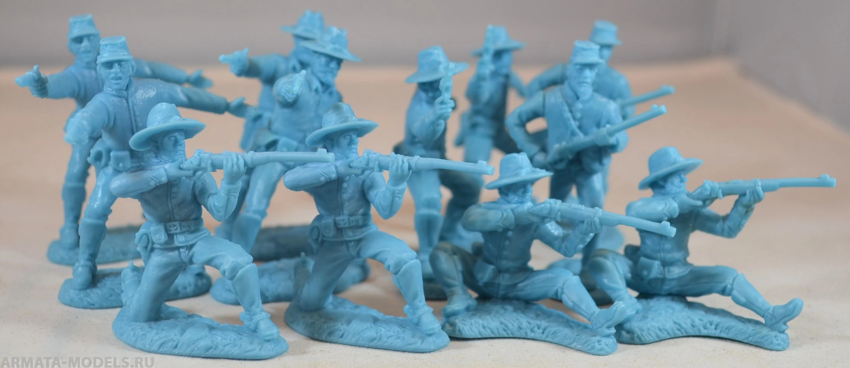 TSSD15 Фигуры US Civil War Dismounted Cavalry (12 x 1/32 figures) TSSD